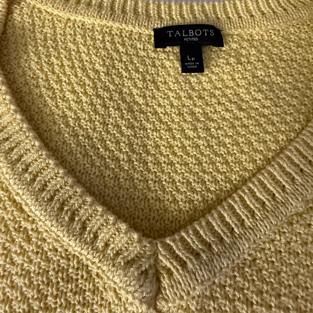 Talbots Petites Yellow Sweater - Picture 7 of 11